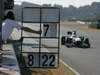 Test Valencia primi km, Pit Board sign for Kamui Kobayashi, BMW Sauber C29